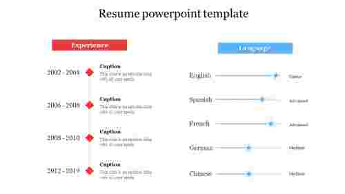 Resume powerpoint template
